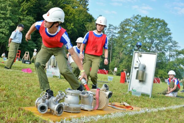 Feuerwehrjugend Petersdorf II beim Wettbewerb