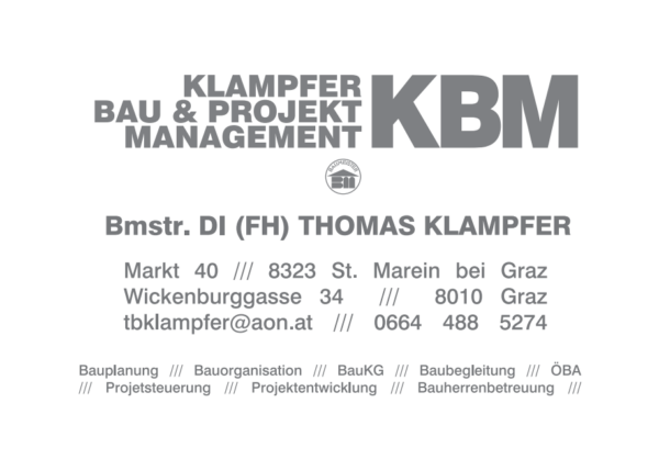 Baumeister DI (FH) Klampfer Thomas Logo