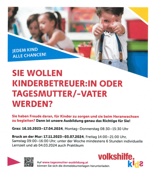 Ausbildung Kinderbetreuer oder Tagesmutter