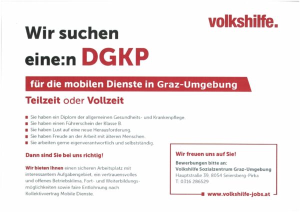 Stellenausschreibung DGKP