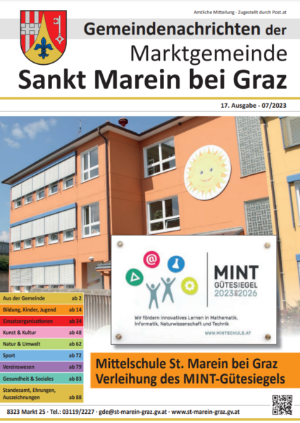 Titelblatt Gemeindezeitung Sommer 2023