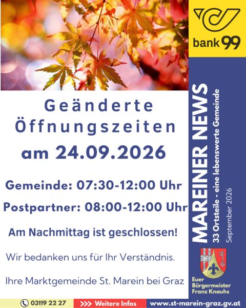 Gde und PP Nachmittag geschlossen 240926